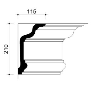 0221317-Cornice in gesso