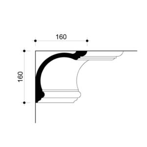 0221051-Cornice in gesso