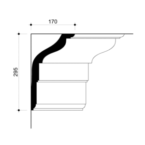 0221105-Cornice in gesso