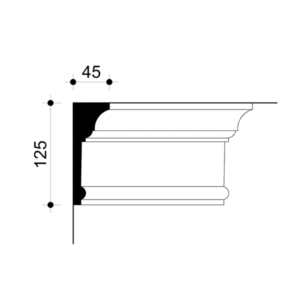 0221116-Cornice in gesso