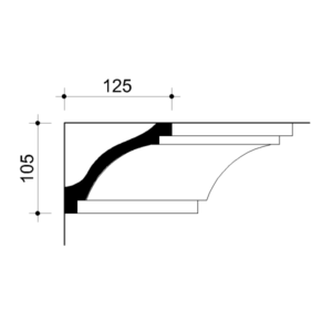 0221363-Cornice in gesso