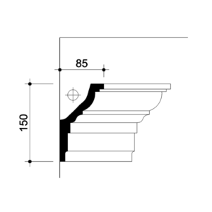 0221373-Cornice in gesso