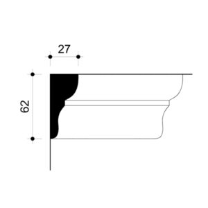 022192-Cornice in gesso