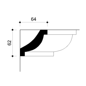 022195-Cornice in gesso