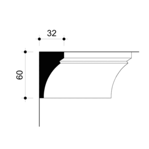 022204-Cornice in gesso