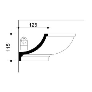 022245-Cornice in gesso