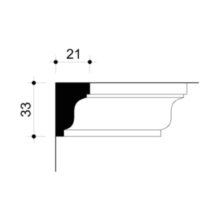 022327-Cornice in gesso