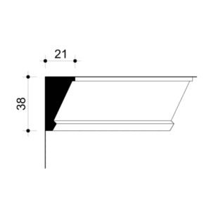 022340-Cornice in gesso