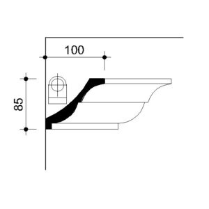022345-Cornice in gesso