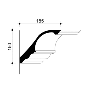 022550-Cornice in gesso