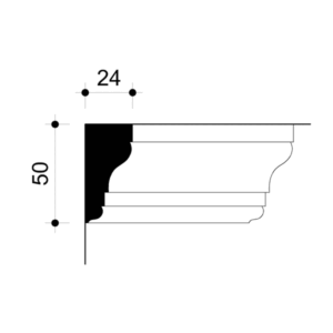 022682-Cornice in gesso