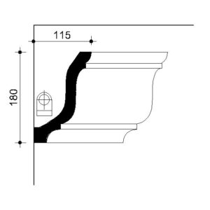 022694-Cornice in gesso