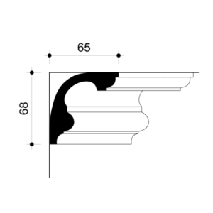 022758-Cornice in gesso
