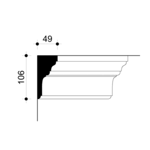 022793-Cornice in gesso