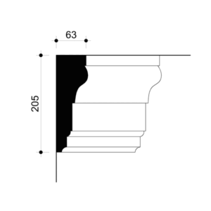 022839-Cornice in gesso