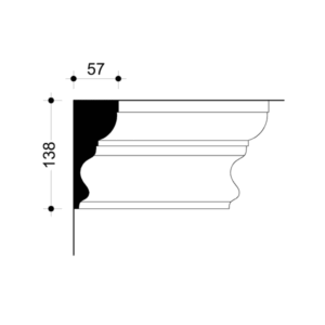 022874-Cornice in gesso