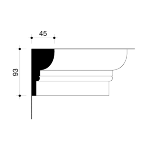 022923-Cornice in gesso